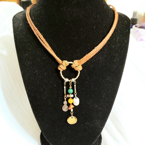 Semiprecious Stone Drop/Choker - Picture 4 of 7